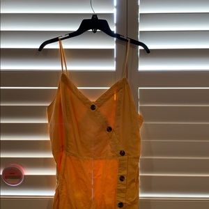AMERICAN EAGLE - Button Up Yellow Dress